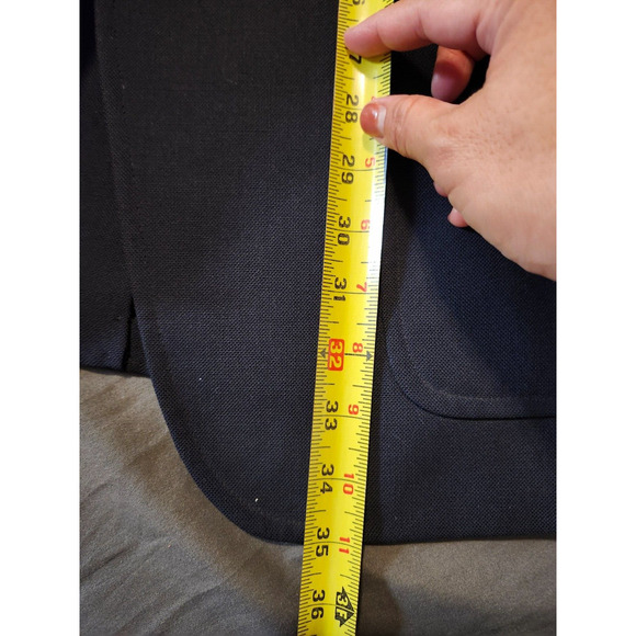 Palm Beach Tailored Jacket Men's Medium Black Gold Button Blazer Tailored Fit - Picture 5 of 9